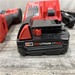 AS-IS Milwaukee 18V Lithium-Ion Brushless Cordless 1/2 in. Compact Drill/Driver with kit