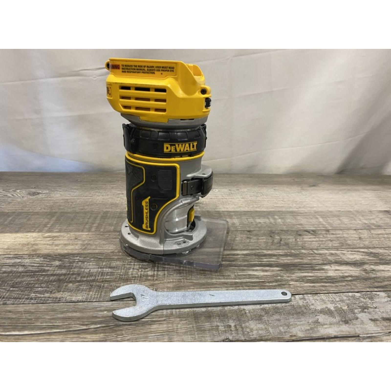 AS-IS DEWALT 20V MAX XR Cordless Brushless Fixed Base Compact Router (Tool Only)