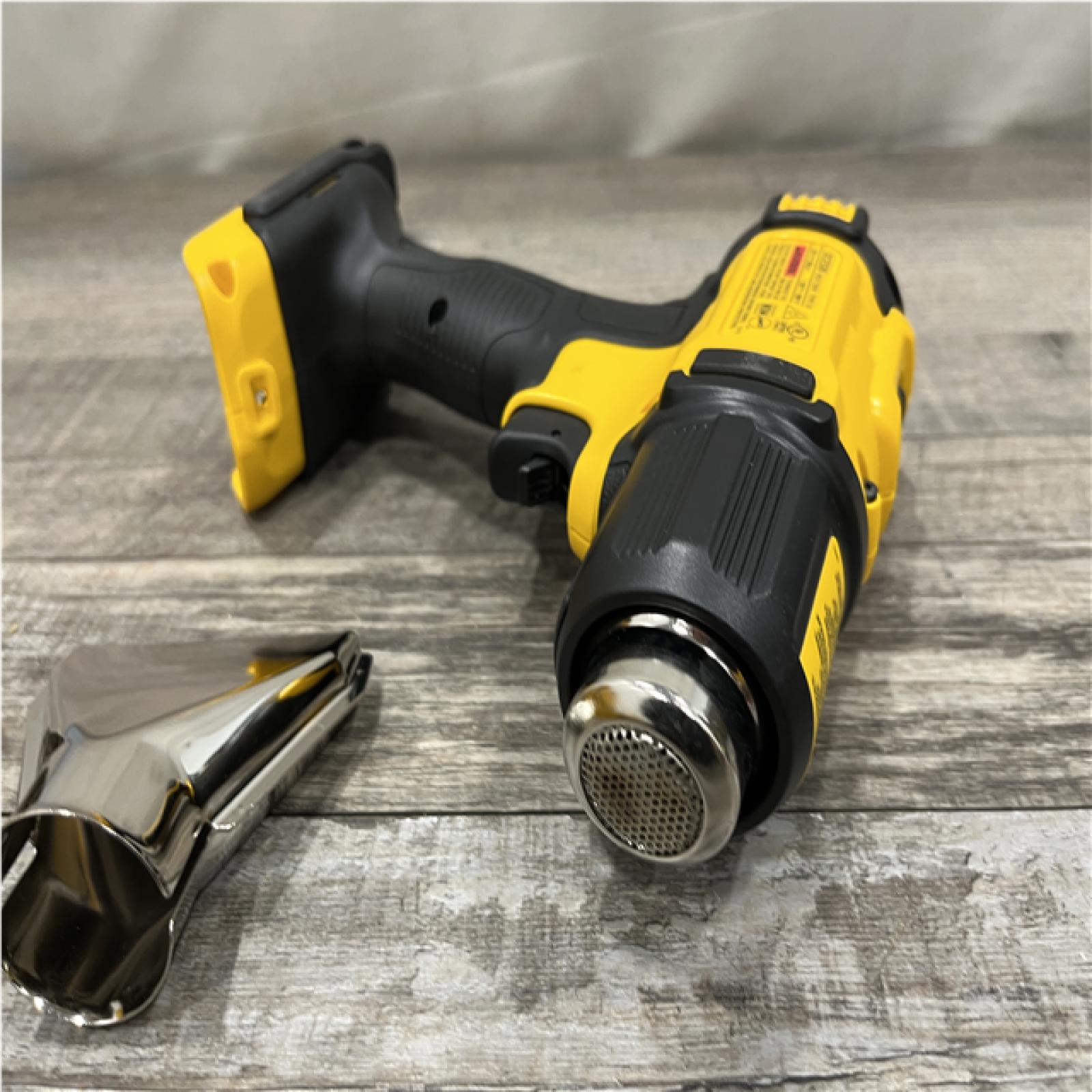 AS-IS DEWALT 20V MAX Cordless Compact Heat Gun with Flat and Hook Nozzle Attachments