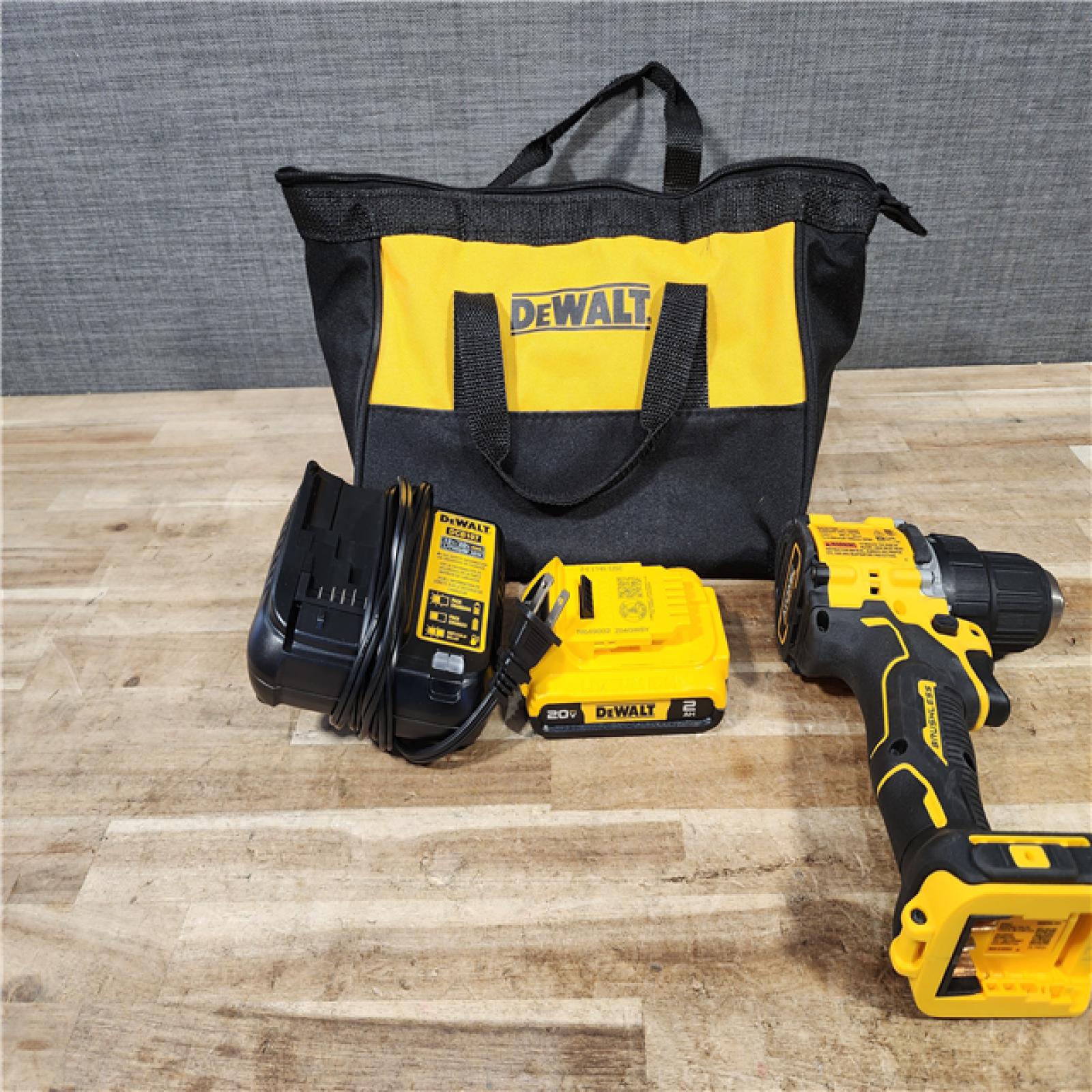 HOUSTON LOCATION - AS - IS DEWALT Atomic 20V Lithium-Ion Cordless Compact 1/2 in. Drill/Driver Kit