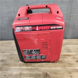 HOUSTON LOCATION - AS-IS iPOWER 1500-Watt Recoil Start Gasoline Powered Ultra-Light Inverter Generator with 60cc OHV Engine and CO Sensor Shutdown