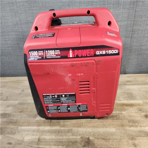 HOUSTON LOCATION - AS-IS iPOWER 1500-Watt Recoil Start Gasoline Powered Ultra-Light Inverter Generator with 60cc OHV Engine and CO Sensor Shutdown