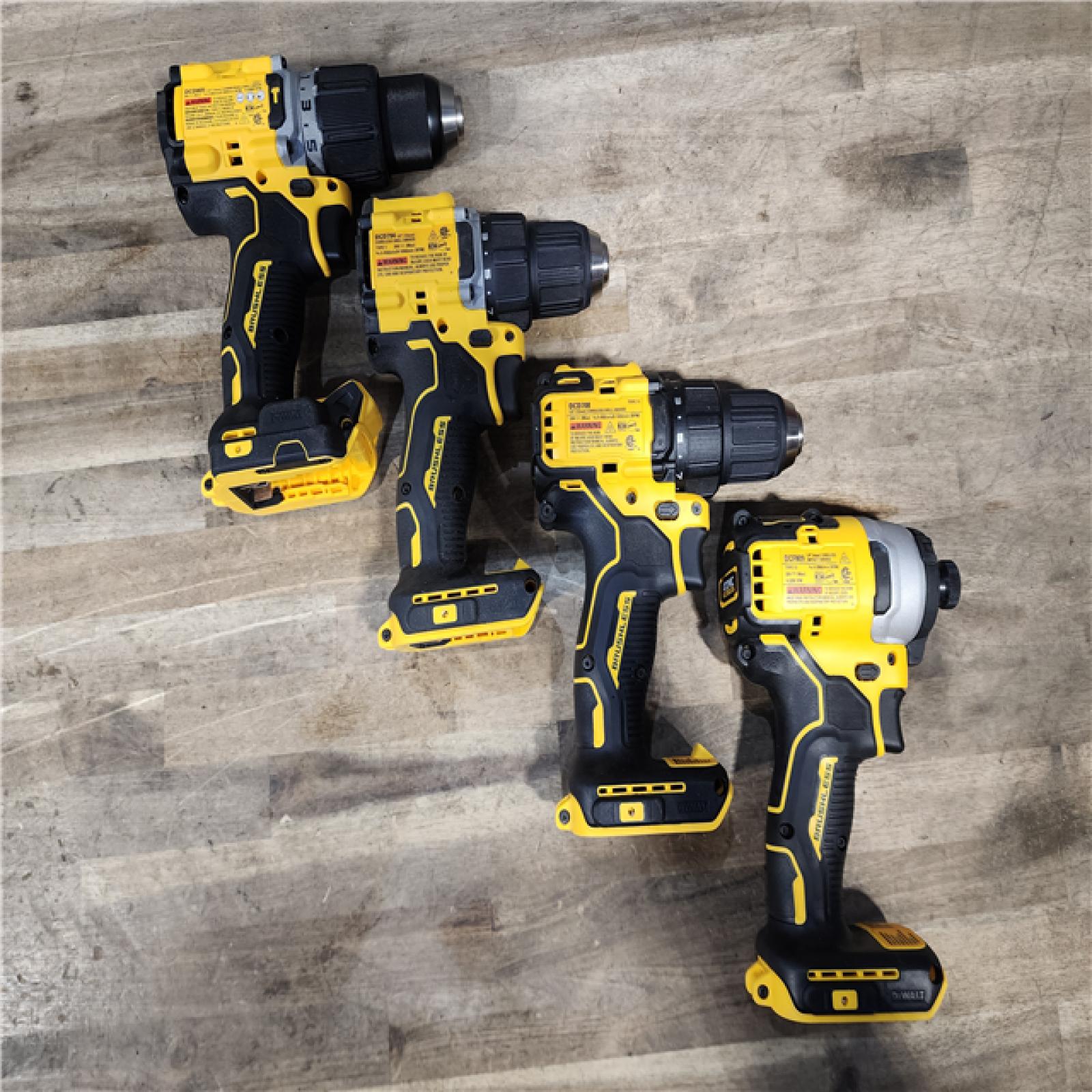 HOUSTON LOCATION - AS-IS DEWALT 4 TOOL COMBO KIT W/ (2) BATTERY & CHARGER