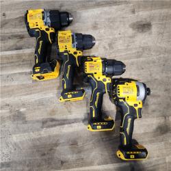 HOUSTON LOCATION - AS-IS DEWALT 4 TOOL COMBO KIT W/ (2) BATTERY & CHARGER