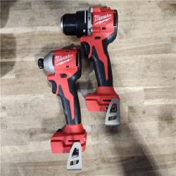 HOUSTON LOCATION - AS-IS M18 18-Volt Lithium-Ion Brushless Cordless Compact Hammer Drill/Impact Combo Kit (2-Tool) with (2) Batteries, Bag