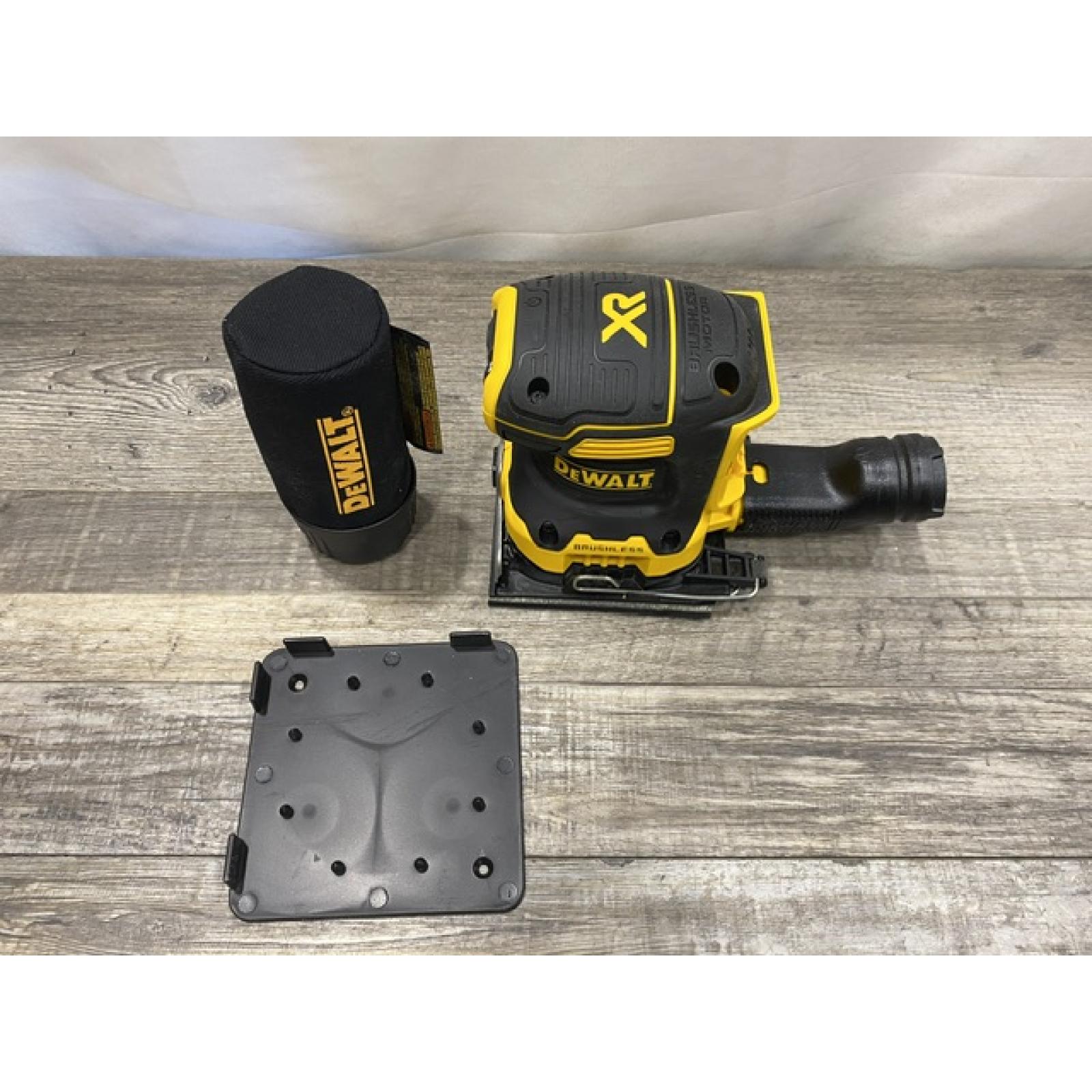 AS-IS DEWALT 20V MAX XR Cordless Brushless 1/4 Sheet Variable Speed Sander (Tool Only)