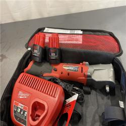 AS-IS - Milwaukee M12 FUEL 12-Volt Lithium-Ion Brushless Cordless 3/8 in. Right Angle Impact Wrench Kit