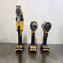 AS-IS- DEWALT 20V MAX Lithium-Ion Cordless 3-Tool Combo Kit