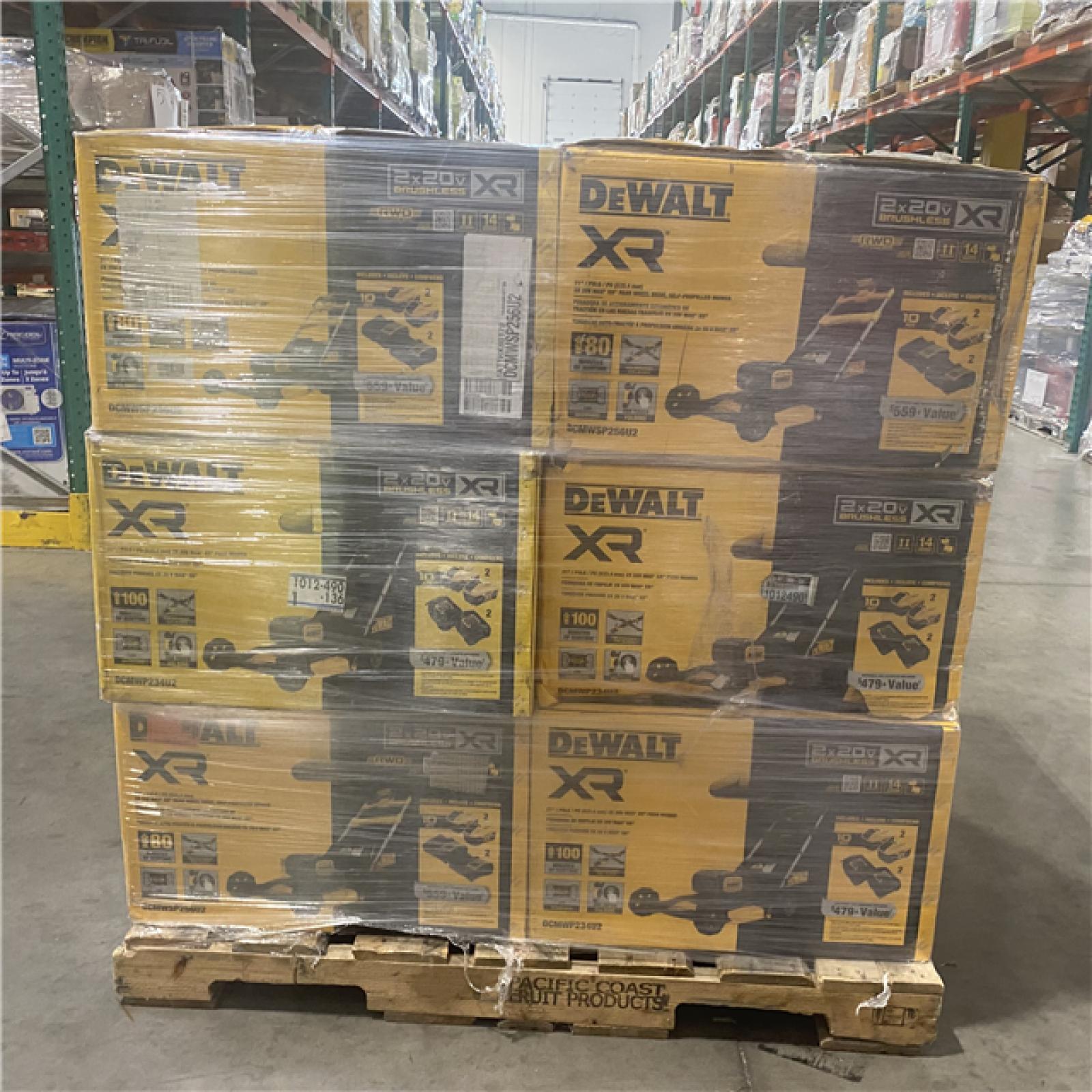 Dallas Location - As-Is DEWALT Lawn Mower Pallet(Lot Of 6)