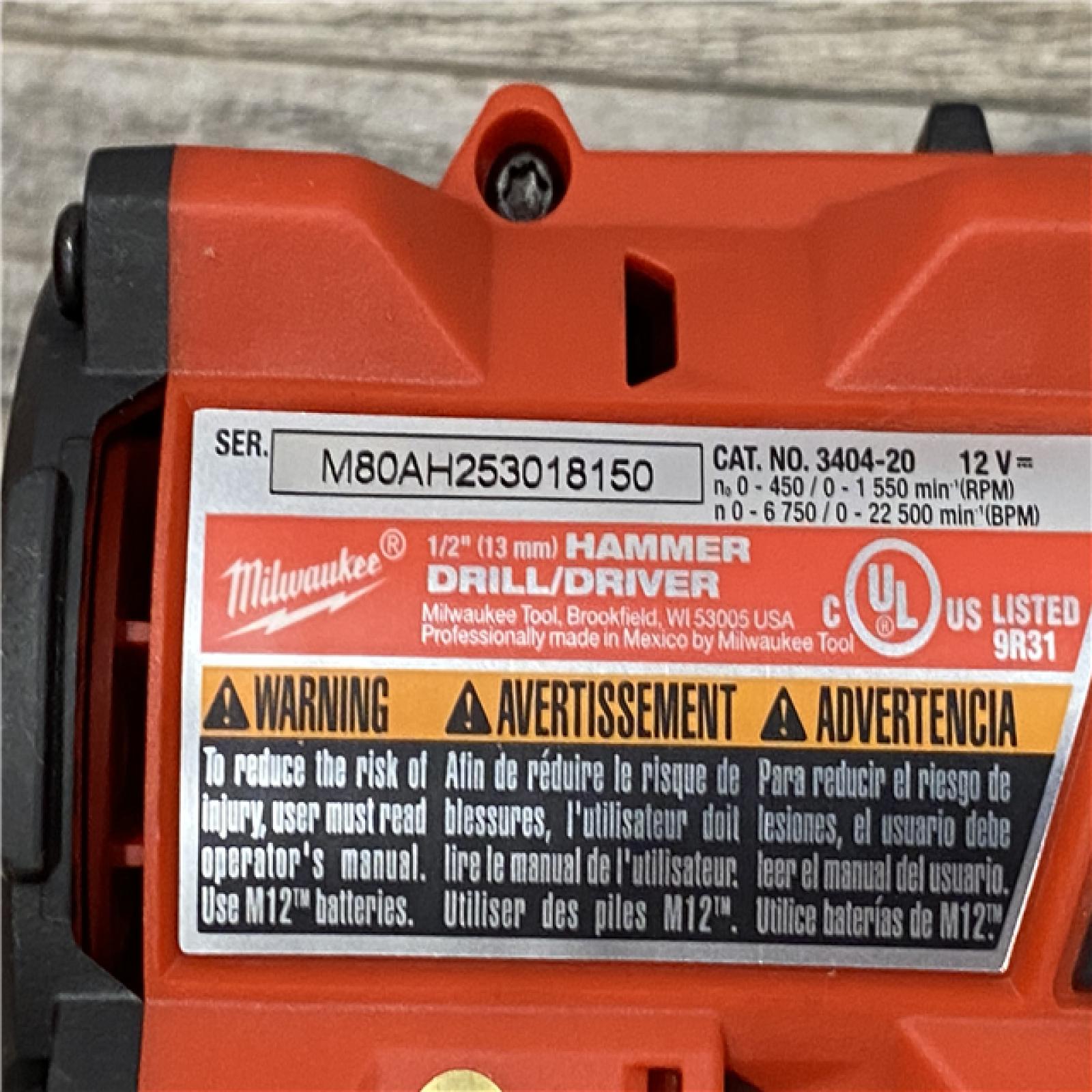 AS-IS Milwaukee FUEL 12-Volt Lithium-Ion Brushless Cordless Hammer Drill and Impact Driver Combo Kit