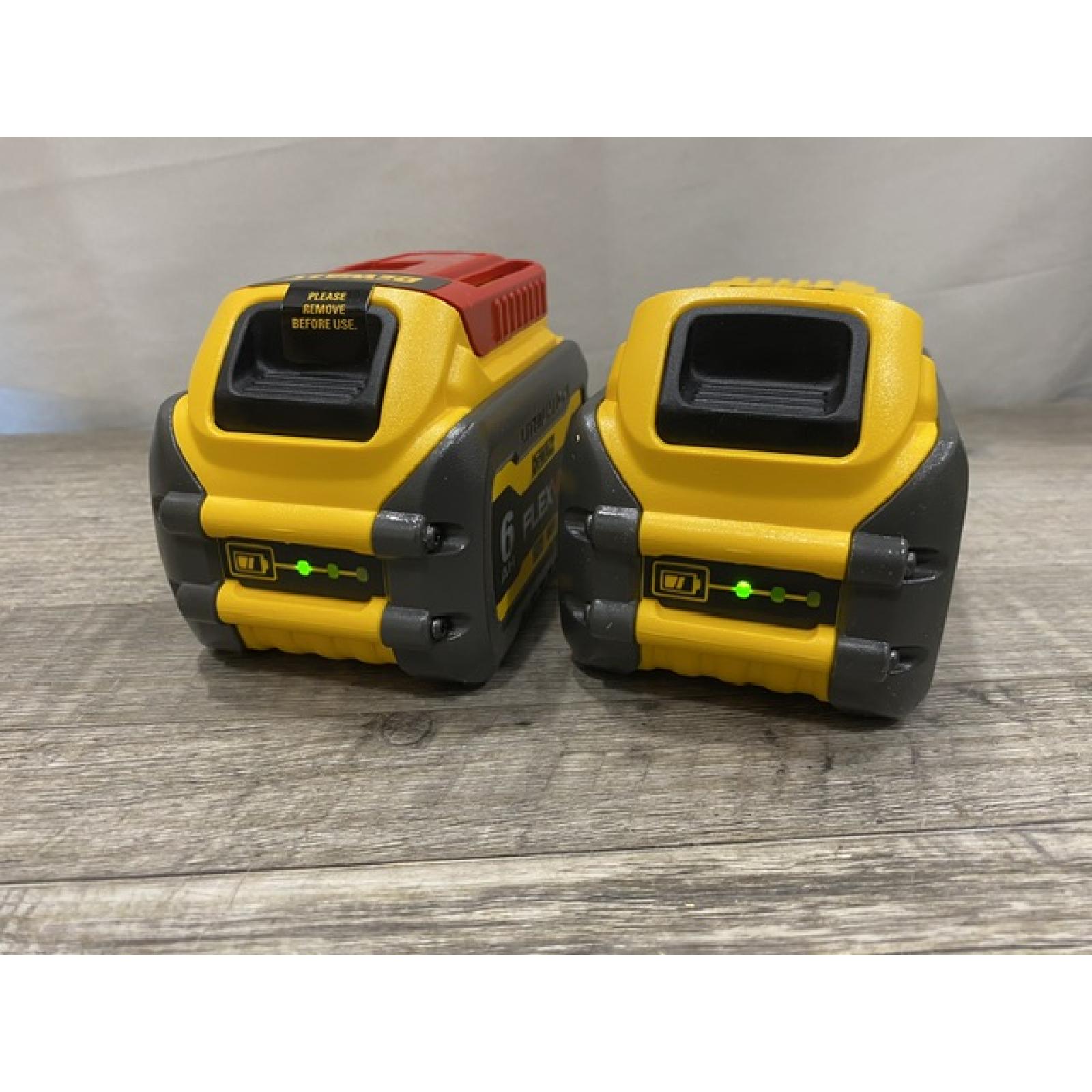 AS-IS DEWALT FLEXVOLT 20V/60V MAX Lithium-Ion 6.0Ah Battery Pack (2 Pack)