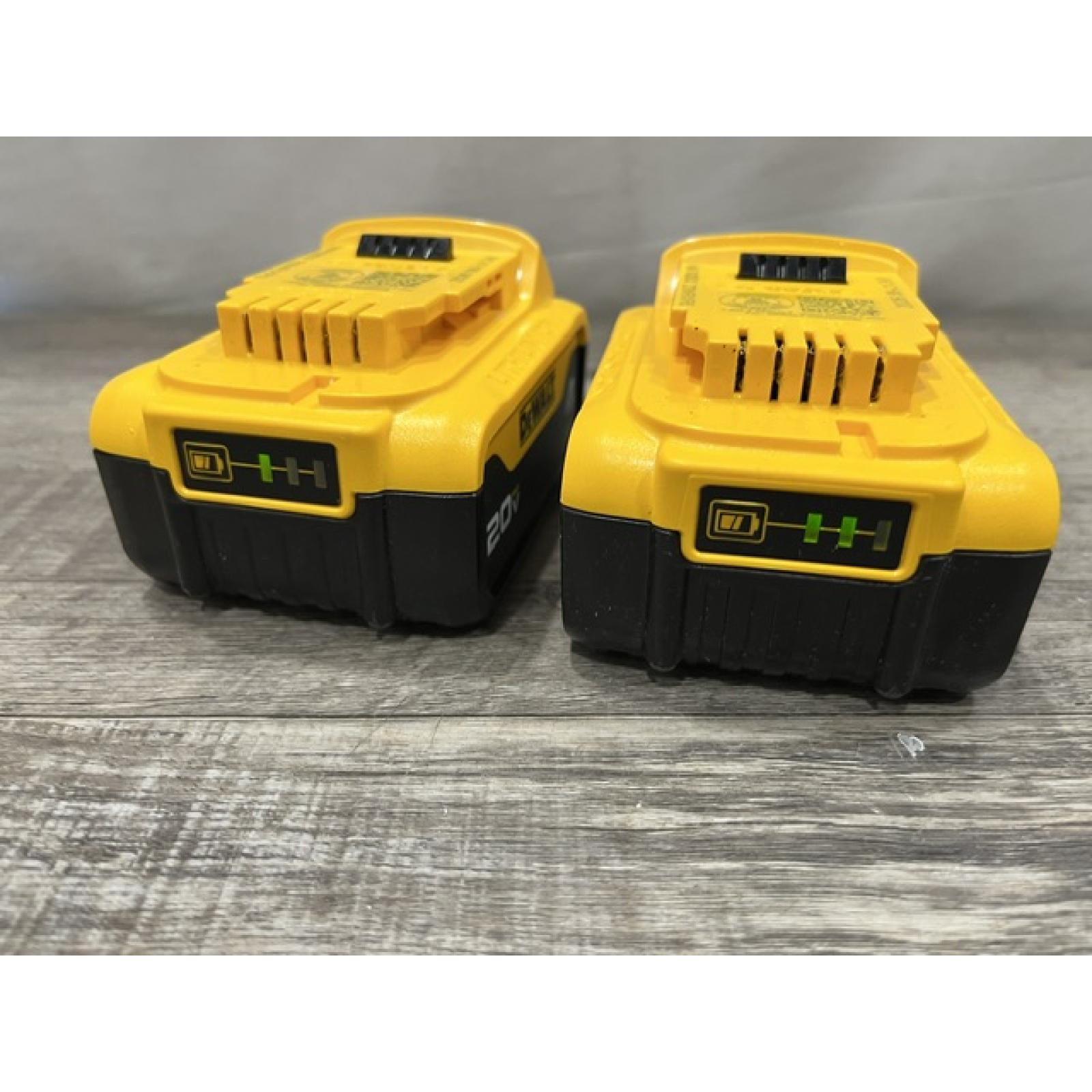 AS-IS DEWALT 20V MAX Premium Lithium-Ion 4.0Ah Battery Pack (2 Pack)