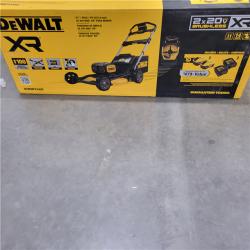 Appears like new condition DeWalt 2X20V MAX DCMWP234U2 21 in. 20 V Battery Lawn Mower Kit (Battery & Charger)