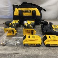 AS-IS DEWALT ATOMIC 20-Volt MAX Lithium-Ion Cordless Combo Kit