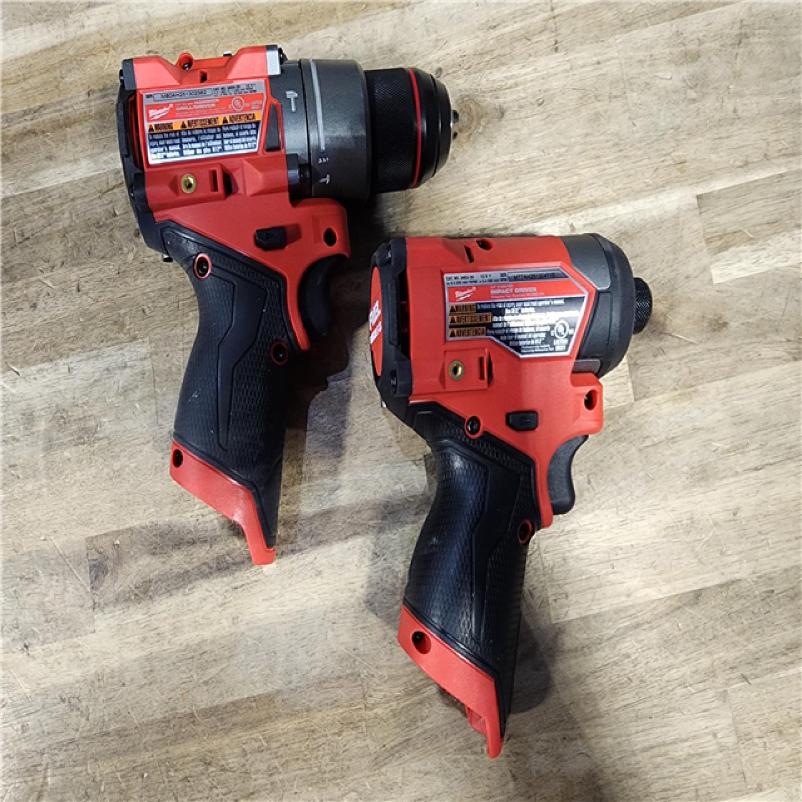 HOUSTON LOCATION - AS-IS Milwaukee 3497-22 12V Brushless Hammer Drill and Impact Driver Combo Kit