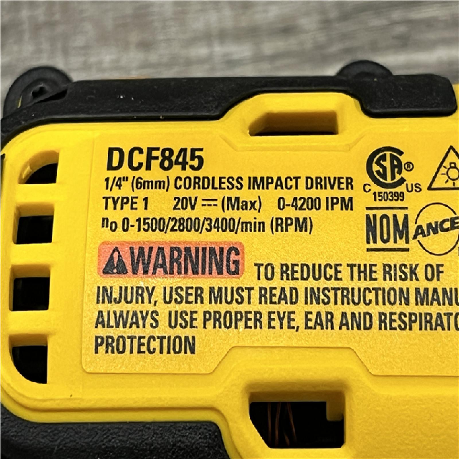 AS-IS DEWALT 20-Volt Maximum XR Lithium-Ion Cordless Brushless 1/4 in. 3-Speed Impact Driver Kit