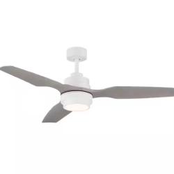 DALLAS LOCATION - Denver 48 in. Integrated LED Indoor White Ceiling Fan with Remote PALLET-(48 UNITS)