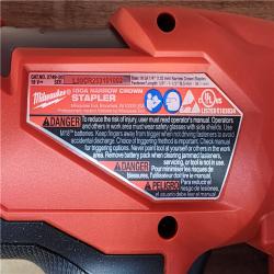 HOUSTON LOCATION - AS-IS Milwaukee FUEL 18-Volt Lithium-Ion Brushless Cordless 18-Gauge 1/4 in. Narrow Crown Stapler (Tool-Only)
