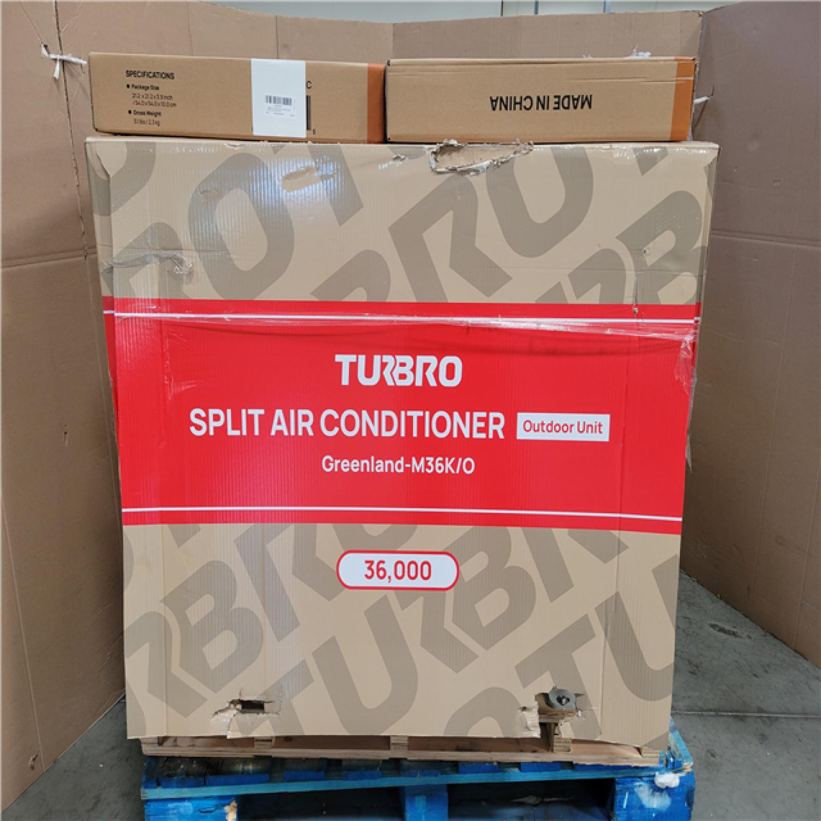 California AS-IS Turbro Split Air Conditioner (Damaged Boxes)