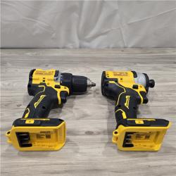 AS-IS Dewalt DCK225D2 20V MAX ATOMIC Compact Cordless Drill Driver and Impact Driver Combo Kit