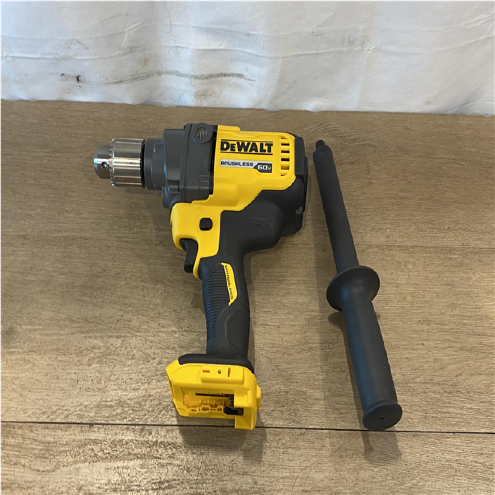AS-IS DEWALT FLEXVOLT 60-Volt MAX Cordless Brushless 1/2 in. Mixer/Drill with E-Clutch (Tool-Only)