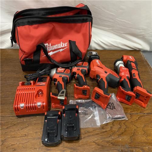 AS-IS M18 18V Lithium-Ion Cordless Combo Kit (5-Tool) with (2) Batteries, Charger and Tool Bag