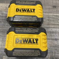 AS-IS DEWALT FLEXVOLT 20V/60V MAX Lithium-Ion 6.0Ah Battery Pack (2 Pack)