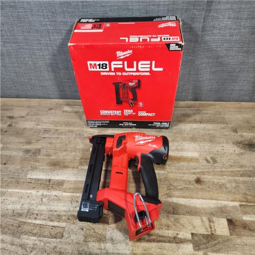 HOUSTON LOCATION - AS-IS (APPEARS LIKE NEW) Milwaukee FUEL 18-Volt Lithium-Ion Brushless Cordless 18-Gauge 1/4 in. Narrow Crown Stapler (Tool-Only)