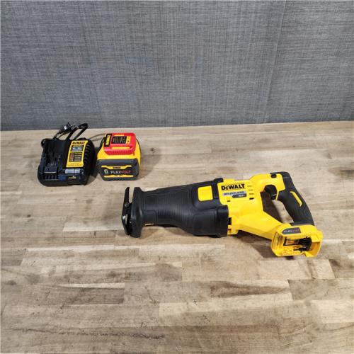HOUSTON LOCATION - AS-IS FLEXVOLT 60V MAX Cordless Brushless Reciprocating Saw with (1) FLEXVOLT 6.0Ah Battery