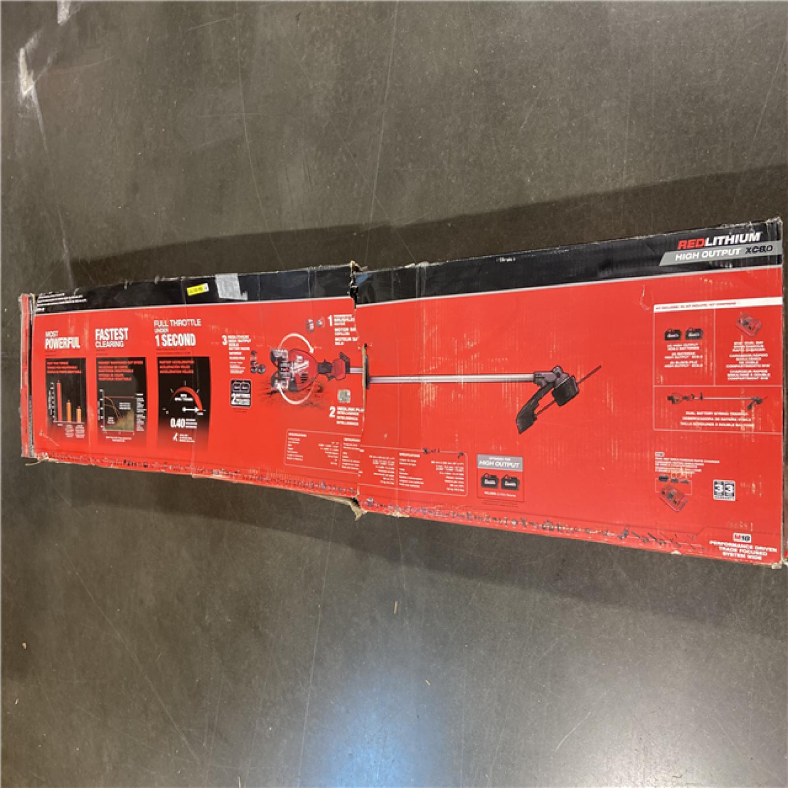 AS-IS Milwaukee M18 FUEL 18V Brushless Cordless 17 in. Dual Battery Straight Shaft String Trimmer