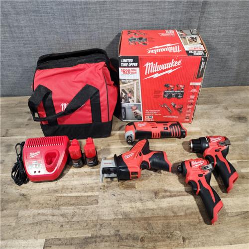 HOUSTON LOCATION - AS-IS Milwaukee 12V Lithium-Ion Brushless Cordless Subcompact Drill and Impact Driver Kit