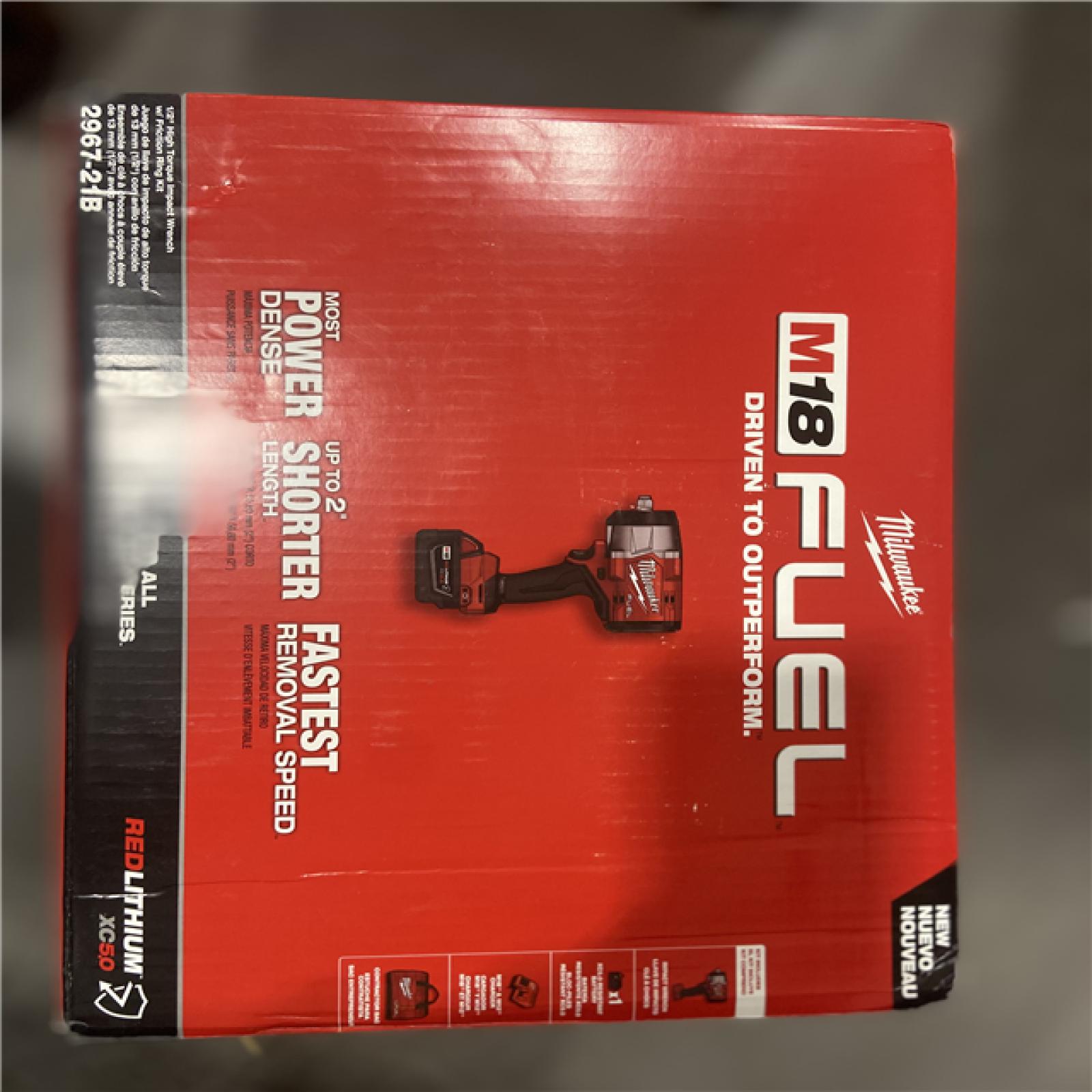 NEW! - Milwaukee M18 FUEL 18V Lithium-Ion Brushless Cordless 1/2 in. Impact Wrench w/Friction Ring Kit