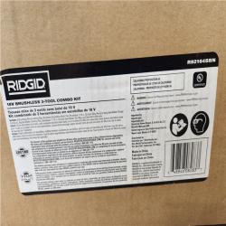 Phoenix Location NEW RIDGID 18V Brushless Cordless 3-Tool Combo Kit (Tools Only)