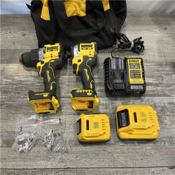 AS-IS DEWALT 20V XR Lithium-Ion Cordless 2-Tool Combo Kit