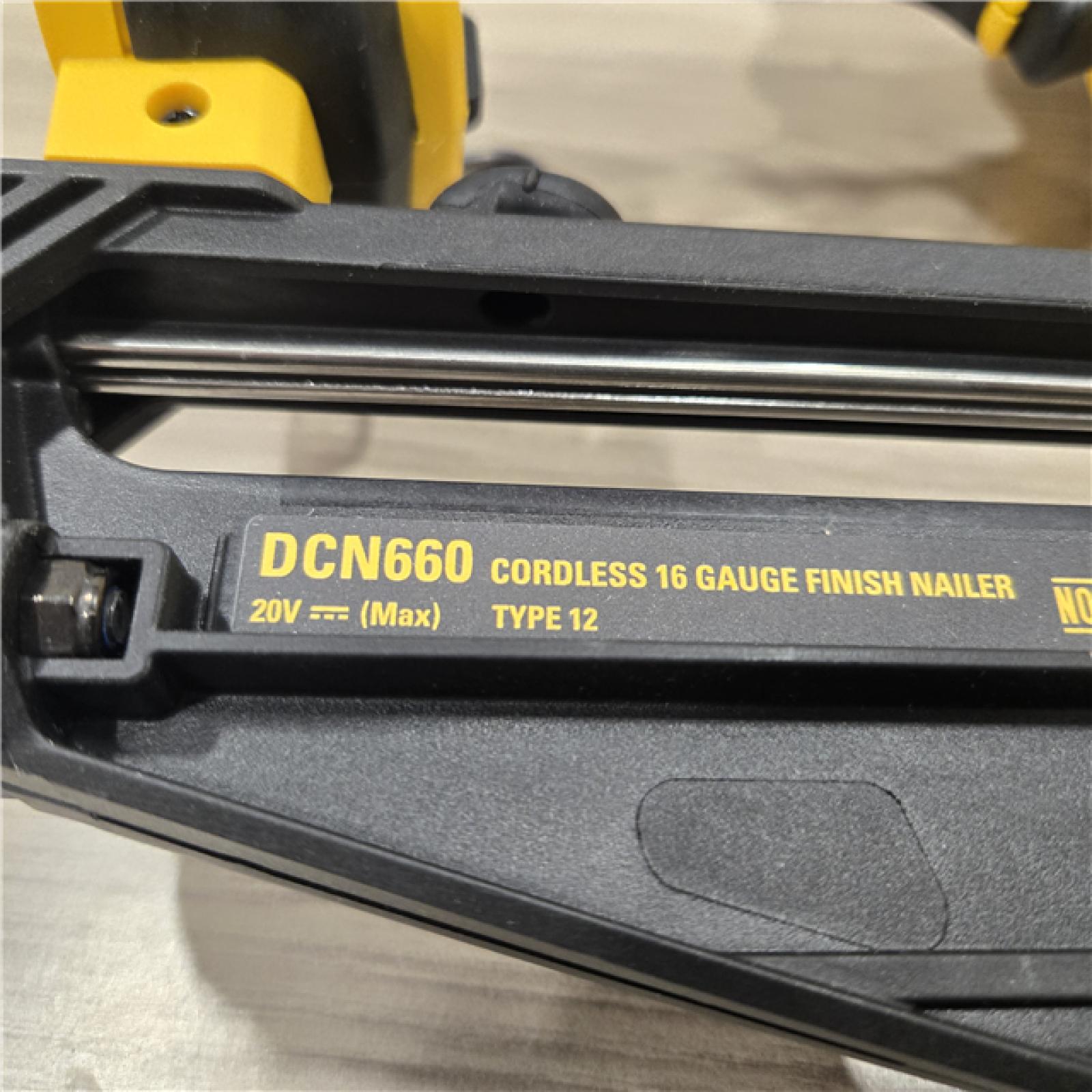 AS-IS 20V MAX XR Cordless 16-Gauge Angled Finishing Nailer (Tool Only)