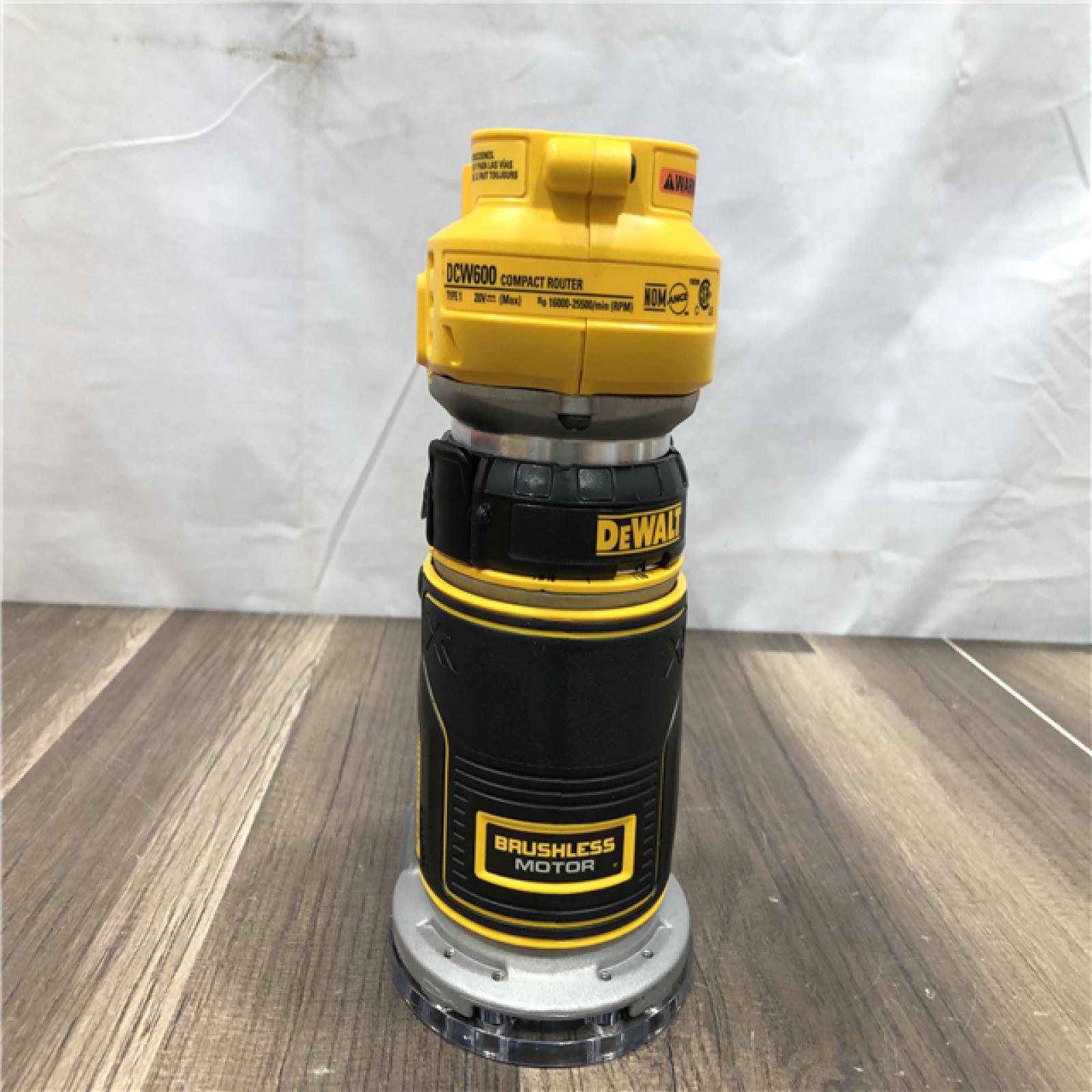 AS-IS DEWALT 20V MAX XR Cordless Brushless Fixed Base Compact Router (Tool Only)