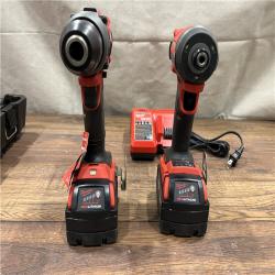AS-IS Milwaukee M18 FUEL 18V Lithium-Ion Brushless Cordless Hammer Drill and Impact Driver Combo Kit (2-Tool) with 2 Batteries