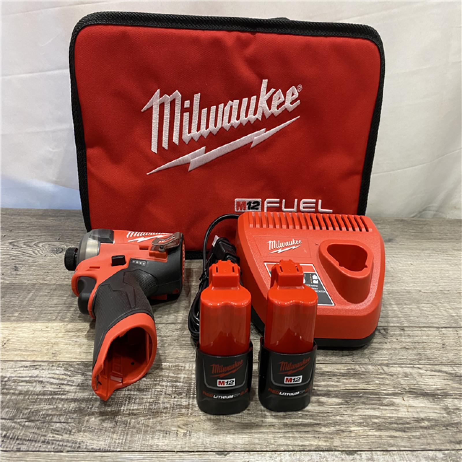 AS-IS Milwaukee FUEL SURGE 12V Lithium-Ion Brushless Cordless 1/4 in. Hex Impact Driver Compact Kit