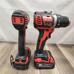 AS-IS- Milwaukee 18V Cordless Brushed 2-Tool Drill/Driver and Impact Driver Kit