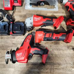 HOUSTON LOCATION - AS-IS Milwaukee M18 18-Volt Lithium-Ion Cordless Combo Kit (9-Tool) with (2) Batteries  Charger  and Tool Bag