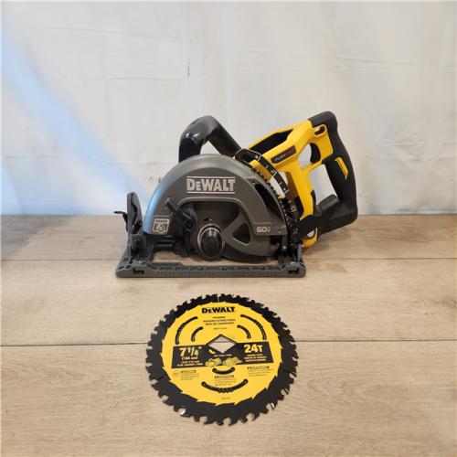 AS-IS- FLEXVOLT 60V MAX Cordless Brushless 7-1/4 in. Wormdrive Style Circular Saw (Tool Only)