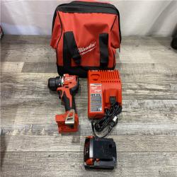 AS-IS Milwaukee 18V Lithium-Ion Brushless Cordless 1/2 in. Compact Drill/Driver Kit