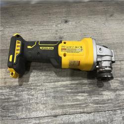 AS-IS DEWALT 20-Volt MAX Cordless Brushless 4-1/2 in. Angle Grinder with Slide Switch (Tool Only)