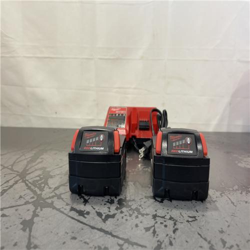 AS-IS- Milwaukee M18 18-Volt Lithium-Ion XC Starter Kit with Two 5.0Ah Batteries and Charger