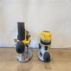 AS-IS- 1-3/4 HP (maximum Motor HP) Fixed Base / Plunge Router Combo Kit