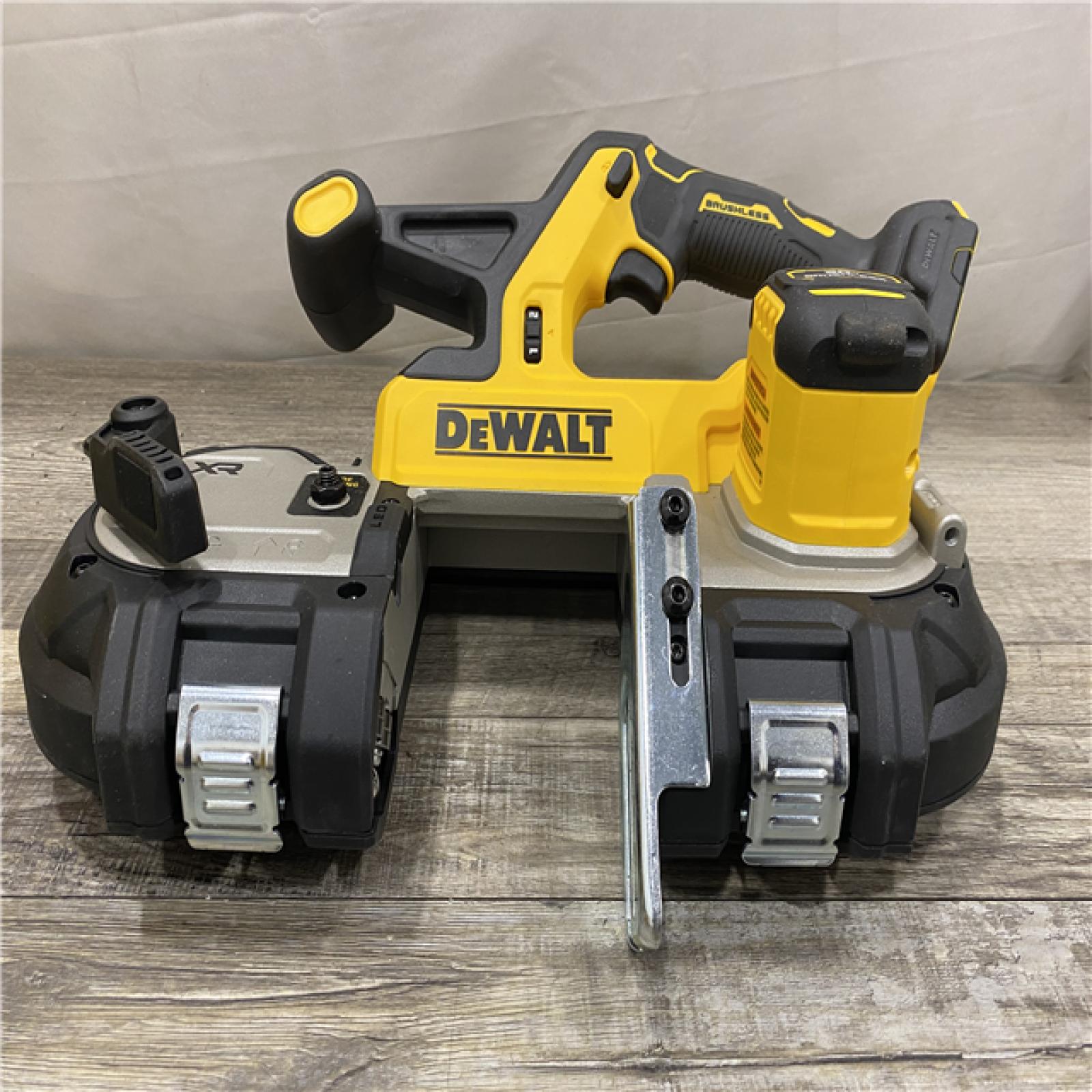 AS-IS DEWALT 20-Volt MAX 3-3/8 in. Cordless Brushless Bandsaw (Tool-Only)