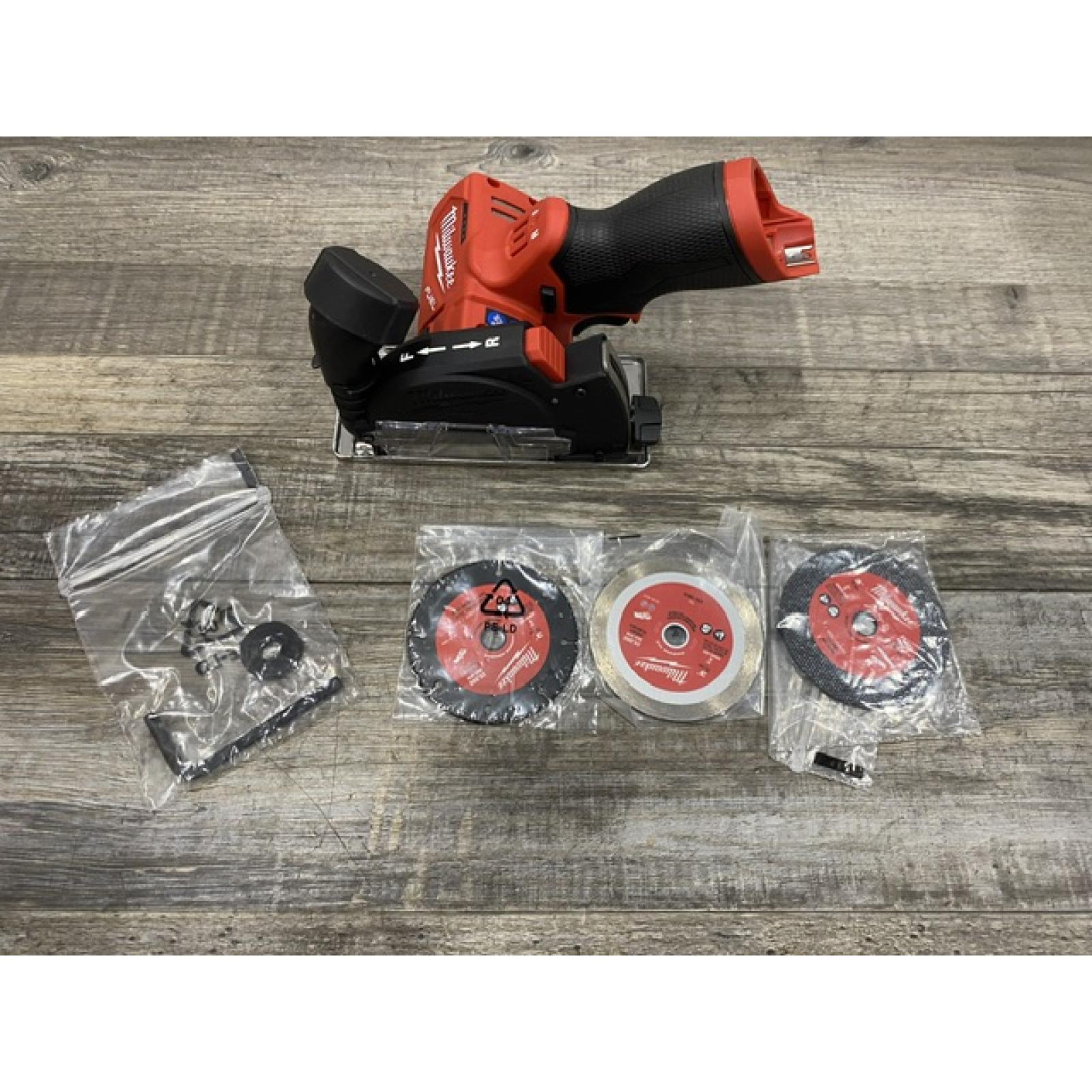 AS-IS Milwaukee  FUEL 12V Lithium-Ion Brushless Cordless 3 in. Cut Off Saw (Tool-Only)