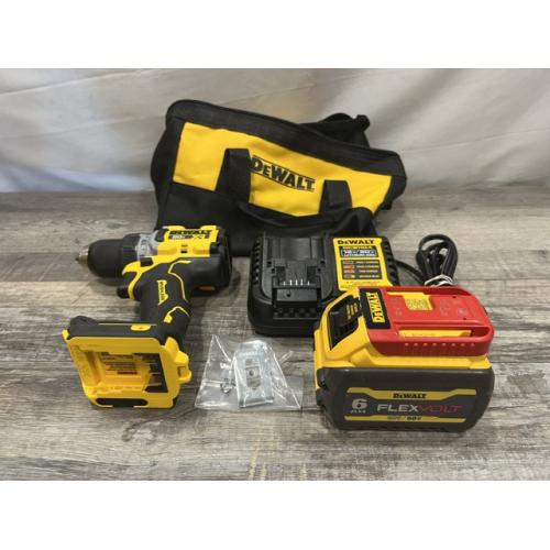 AS-IS DEWALT 20V MAX XR Lithium-Ion Brushless Cordless 1/2 in. Drill/Driver Kit