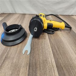 LIKE NEW! - DEWALT 6 Amp Corded Variable Speed Disk Sander with 5 in., 8 Hole Hook and Loop Pad, Dust Shroud and Wrench