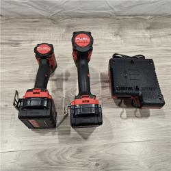 AS-IS MILWAUKEE FUEL 18V Lithium-Ion Brushless Cordless Hammer Drill and Impact Driver Combo Kit (2-Tool) with 2 Batteries
